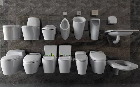 Modern Toilet Dryers 3d model