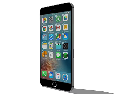 Sleek Digital Smartphone Featuring Touchscreen Display Multiple App Icons And Modern Design 3d model