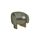 modern single sofa leisure sofa 3d model