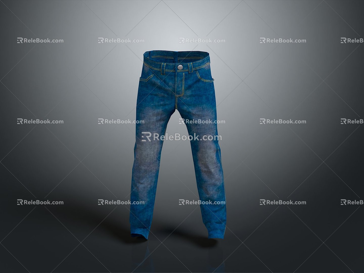 Jeans Casual Pants Denim Casual Pants Men's Pants Women's Pants Men's Pants Women's Pants 3d model