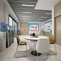 Chengdu Talent Exchange Service Center Interior With Service Counter Screens And Warning Line