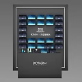 BIOTHERM Retail Display Shelves With Modern Illuminated Layers For Skincare Products
