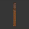 Three Elegant Wooden Bookcases With Various Designs Carved Details And Shelves