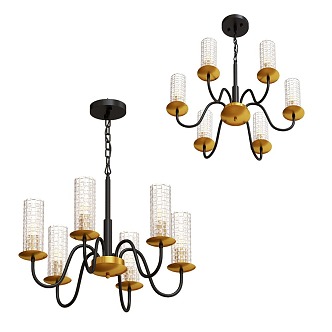 Chandelier Restaurant Chandelier Lamps 3d model