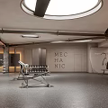 Modern Gym With Various Fitness Equipment And Spacious Workout Area
