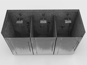 Modern Shower Room Shower 3d model
