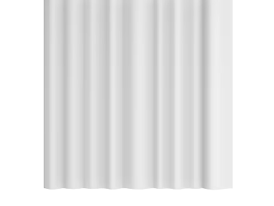 White Wall With Vertical Striped Texture For Modern Interior Design 3d model