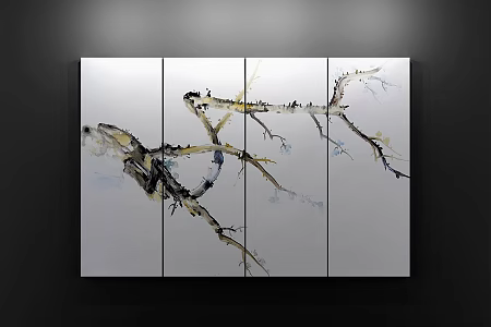 New Chinese Decorative Painting 3d model