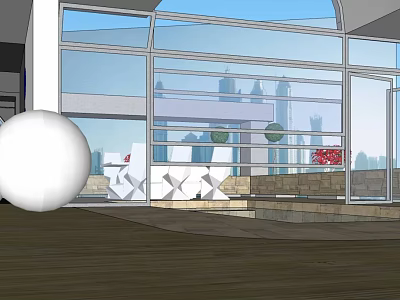 Modern Lobby 3d model