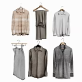 Elegant Modern Clothes Collection With Shirts Dresses Coats In Neutral Tones And Soft Fabrics