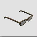 Comfortable Stylish Brown Acetate Eyeglasses Frame With Rectangular Shape For Daily Use
