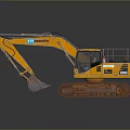 Yellow Hyundai Crawler Excavator Utility Vehicle With Heavy Duty Track And Cabin