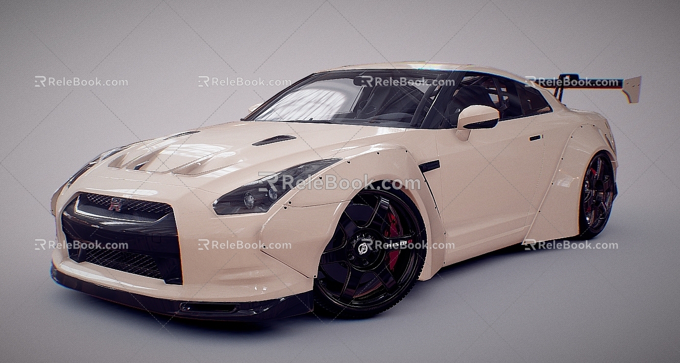 sports car GTR Nissan 3d model