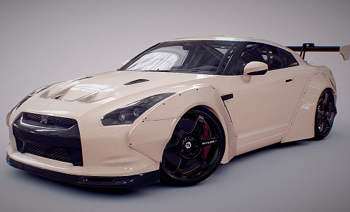 sports car GTR Nissan 3d model