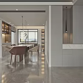 Modern Living Dining Room Interior Design With Sofa Coffee Table TV And Area Rug