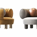 Modern Single Sofa Single Sofa Combination 3d model