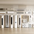 Different Types of Air Conditioner Air Outlets With Wall Mounted and Floor Standing AC Units