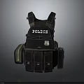Police Tactical Vest With Multiple Pockets And Law Enforcement Gear Design