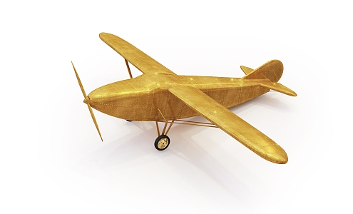 modern aircraft propeller aircraft 3d model