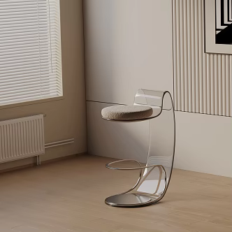 Modern Bar Chair 3d model