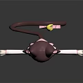 Game and Movie Character With Pink Cat Ears Twin Tails White Top And Pink Skirt