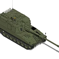 Type 99 self-propelled howitzer 3d model