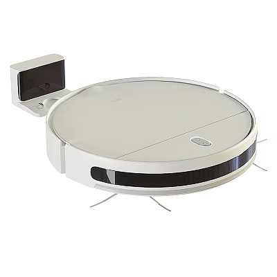 Smart Circular Robotic Vacuum Cleaner with Automatic Cleaning and Home Charging Dock 3d model
