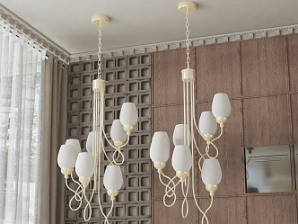 Pendant lamp combination 3d model