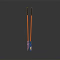 Professional Hardware Tool With Yellow Long Handle Black Grip And Durable Metal Head Design