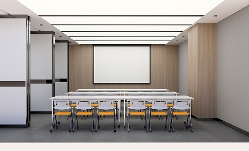 Modern Meeting Room Meeting Table and Chair 3d model