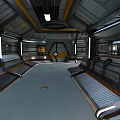 Sci-fi Corridor Sci-fi Capsule Space Capsule Hibernation Cabin Freezing Cabin Rest Cabin Rest Capsule 3d model