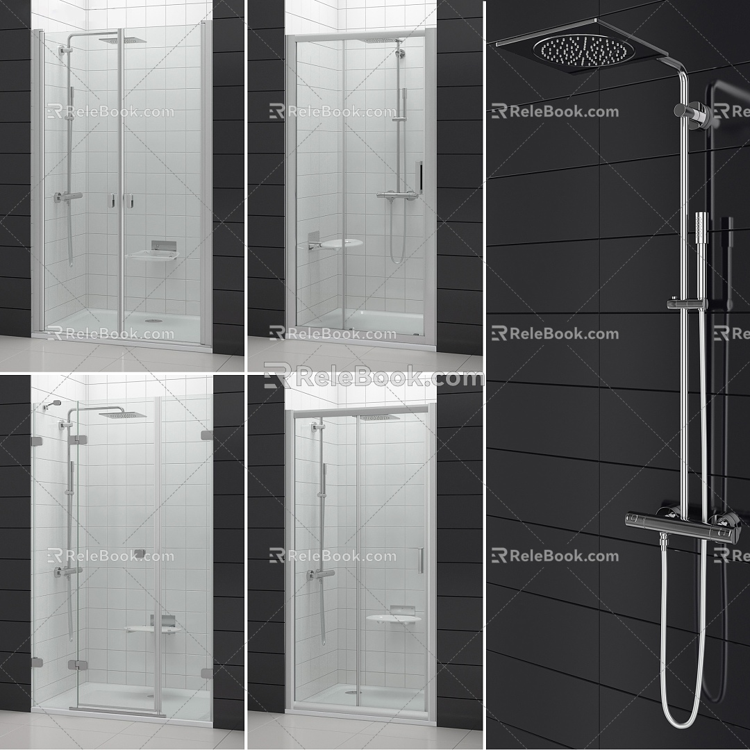 Modern Shower Room Shower Room Shower Room 3d model