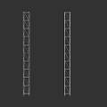 Public Construction Scaffolding Metal Frame Structure With Interconnected Parts For Building Safety