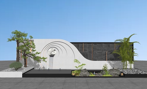 Landscape Wall Enclosure 3d model