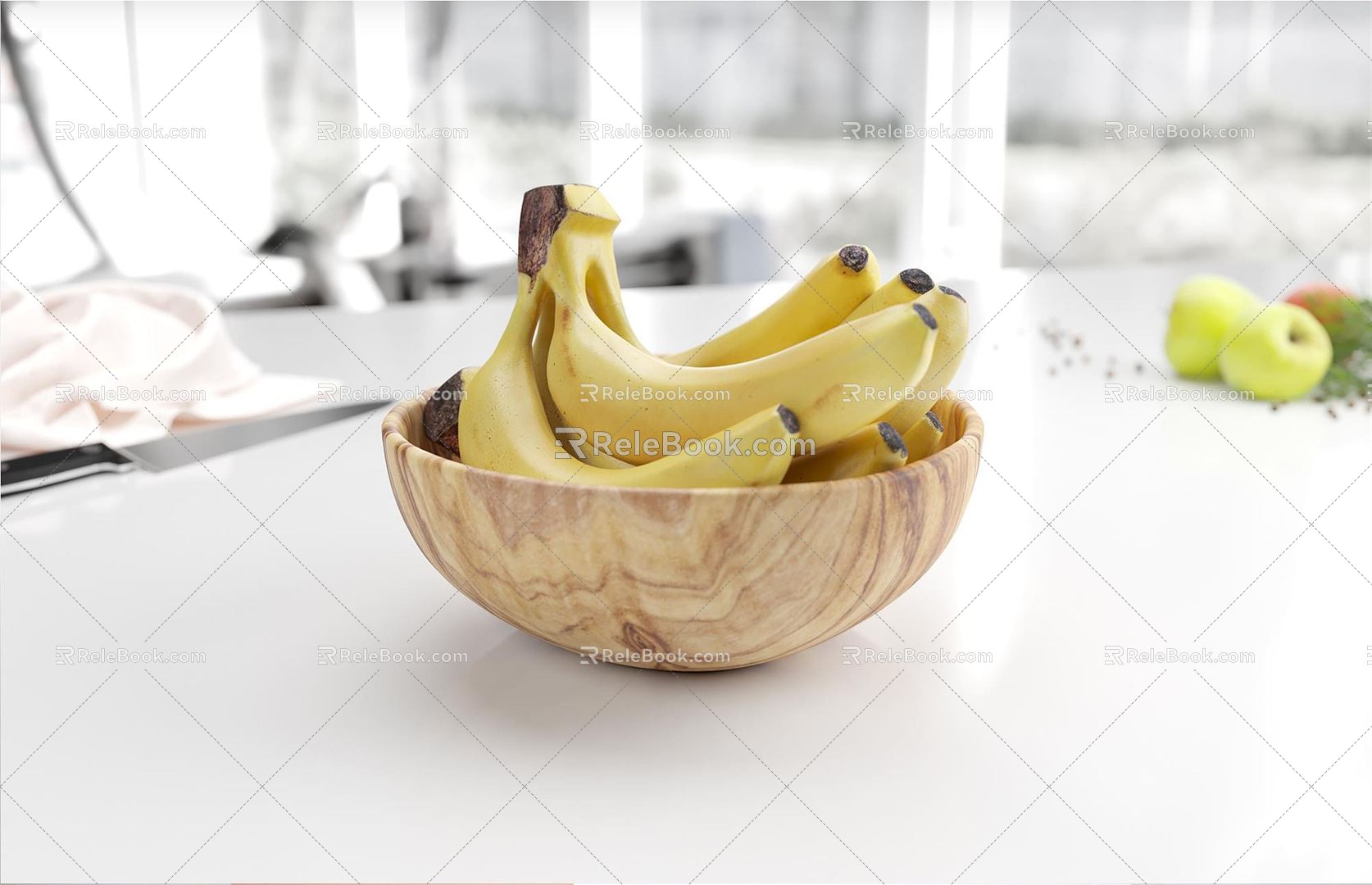 Modern Banana Fruit Banana 3d model