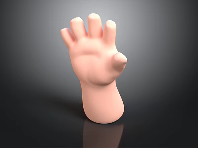 Detailed Medical Prosthetic Hand Model For Training And Rehabilitation Purposes 3d model