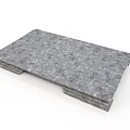 Natural Gray Spliced Wooden Stone Slab For Modern Kitchen Countertop Surface