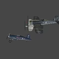 old fighter 3d model