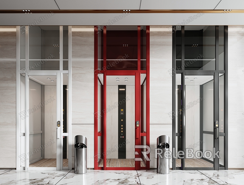 Modern Elevator Hall Villa Elevator Lift model