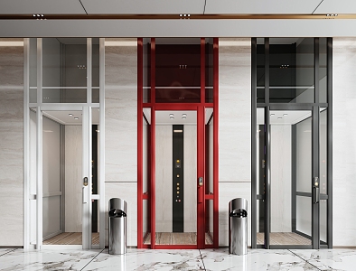 Modern Elevator Hall Villa Elevator Lift 3d model