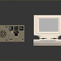 Professional Gray And White Electronic Devices With Control Panel Display And Keyboard