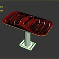 Black Fitness Platform With Footprint Grooves And FIT Logo On Silver Metal Stand