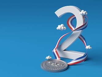 Modern Medal Silver 3d model