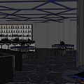 Modern Bar Space 3d model