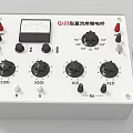 Industrial Control Panel With Multiple Adjustable Knobs Switches And Test Functions 3d model
