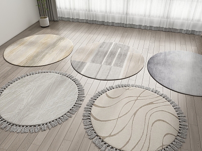 Modern Round Carpet model