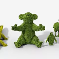 Topiary Shrubs Sculpted Into Bear Camel Penguin And Other Animal Shapes