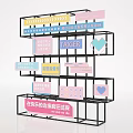 Vibrant Photo Check-in Spot Featuring Multi-layer Black Frame Colorful Signs Heart Arrows and Chinese Text