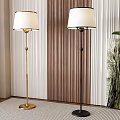 Floor lamp combination 3d model