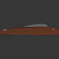 Futuristic Copper Colored Car Featuring Streamlined Design Transparent Roof Dark Background And Reflection